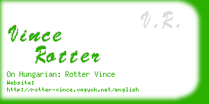 vince rotter business card